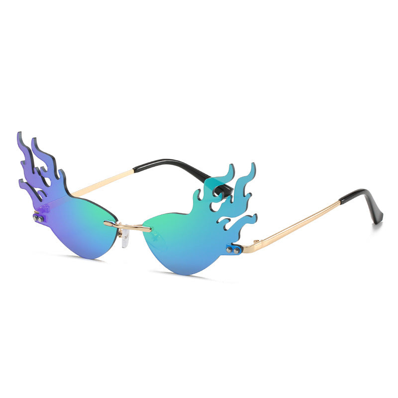 Wholesale Flame Rimless PC Sunglasses